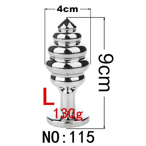 Plug anal en métal pour stimulation de la prostate et massage BDSM fétichiste - 5