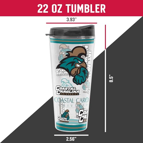 Image of Rico Industries NCAA College Double Wall Mayhem 16oz Or 20oz Tritan Tumbler W Lid