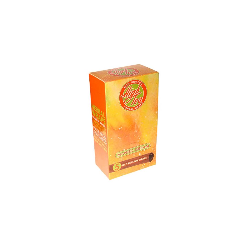 High Tea Non Tobacco All Natural Herbal Smoking Wraps Mango Dream