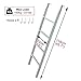 MBXLDGFD Bunk Bed Ladder Replacement Hook Ladder Bed Ladders, Metal Hanging RV Car Travel Trailer Boat Ladders, for Appartments/Bunk Beds/Dorm/Top Bunks (Size : 116cm/46)