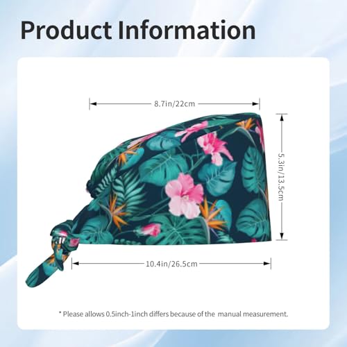 Image of Adjustable Working Cap Breathable Unisex Women Men Elastic Bandage Tie Back Hats Scrub Nursing Doctor Surgeon Cap