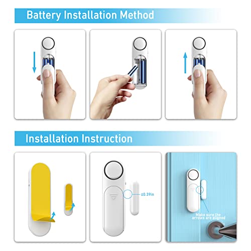 Secrui Door Alarm For Home Security, Window Sensor, 120Db, 4 Modes, Easy Installation, Security Alarm For Kids Safety Home Garage Apartment Office (1 Pack) #TOP6