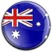 Super Magnetei/calamita durevole per il frigo al neodimio in forma rotonda"Bandiera l'Australia"