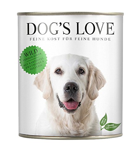 DOG'S LOVE Comida húmeda para perros con patatas, ciruelos, apio (24 x 800 g)