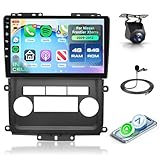 4+64G Android 15 Car Stereo for Nissan Frontier Xterra 2009-2012 with Wireless Carplay Android Auto, 9'' in-Cell Screen Head Unit with GPS/Bluetooth 5.0/FM RDS/EQ/Wi-Fi Mirror Link Backup Camera SWC