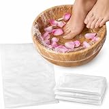 LALILL Jednorazowe worki do wanny dla stóp, 50 sztuk, higieniczna pielęgnacja stóp podczas pedicure, ochraniacz na wannę stóp, torebki nadają się do spa, podologii