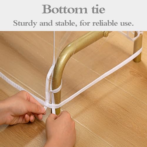 Housse de cintre transparente et protection pour portant à vêtements - 7