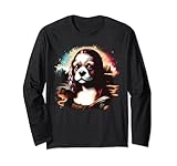Photo Gallery amante dei cani, cultura pop, arte classica, divertente, cucciolo, peloso, mona lisa maglia a manica Photo Gallery amante dei cani, cultura pop, arte classica, divertente, cucciolo, peloso, mona lisa maglia a manica