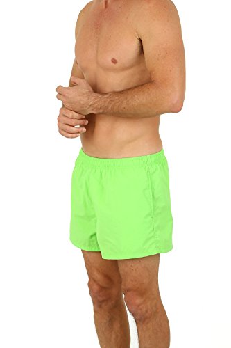 Uzzi Men's Basic Swim Shorts Swimwear Trunks Green (Xl) #TOP2