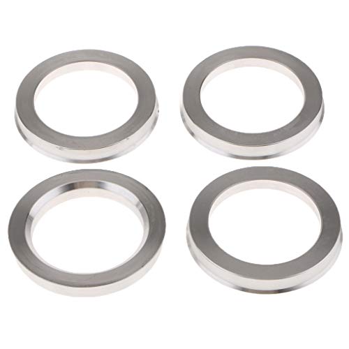 Zpengtai Centradores De Llantas 4X Anillos de Espiga de aleación de Aluminio adaptadores de Orificio Central de Anillos céntricos de Cubo de Rueda Anillos Centradores Llantas