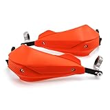 Protège mains pour moto universels 22 mm 25 mm 28 mm Protège guidon Écran de protection Équipement de protection contre le vent pour motos scooters et quads pour PCX 125 /R 1250 GS/TMAX (Orange)