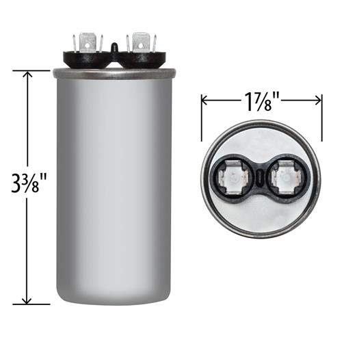 (2) Pack, 30 uF x 370 or 440 VAC - Jard # 12741 Round Dual Run Capacitor