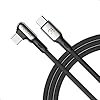 VOLTME Cavo Stark Forma a L Cavo USB C a USB C PD 60 W nylon intrecciato 2,0 m (nero), cavo tipo C a 90 gradi per iPhone 15, MacBook air, iPad Pro/Air 4, Samsung S23+/S23, Pixel, switch ecc.