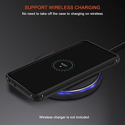 TENDLIN Crystal Clear Case Compatible with Samsung Galaxy S21 Ultra [Non-Yellowing] PC Hard Back and Soft Silicone Bumper Protective Phone Case Slim Transparent Cover (Black)