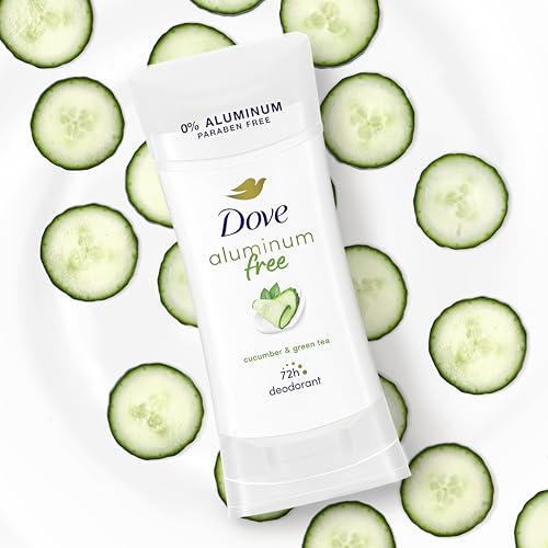 dove aluminum free deodorant for women 4 count cucumber and green tea 72 hour odor protection 26 oz