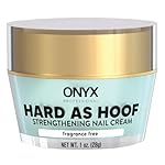 Onyx Professional Hard As Hoof Nail Strengthening Cream, Unscented - Nail Growth & Conditioning Cuticle Cream Stops Splits, Chips, Cracks & Strengthens Nails, 1 oz
