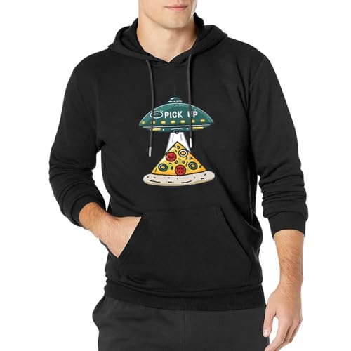 Pizza Pick Up Unisex Casual Hoodies Long Sleeve Lightweight Pullover Tops Loose Sweatshirt with Pocket