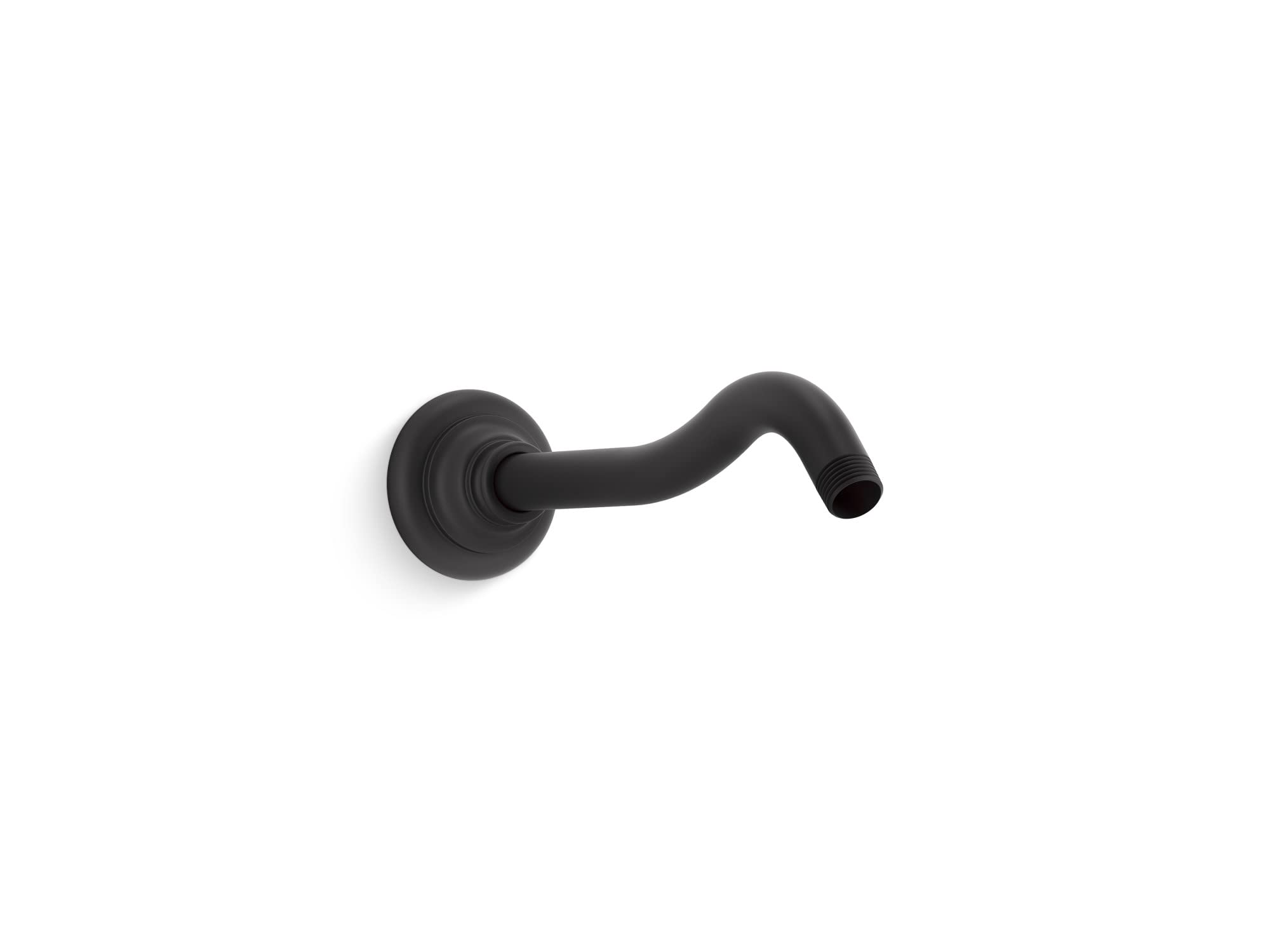 Bras de douche Kohler Artifacts noir mat au design retro haut de gamme