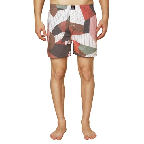 Image of Urban Scottish Ultra-Comfortable Men's Boxer Pants (Pack of 5) - 100% Cotton Material with A Stylish Print - Soft and Stretchy Elastic Waist Band - Dynamic Movement and Hardwearing Stitching