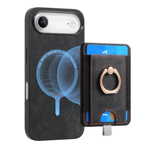 Coque iPhone 17 Air Étui Portefeuille Cuir Rabat Antichoc Magnétique avec Porte-Cartes