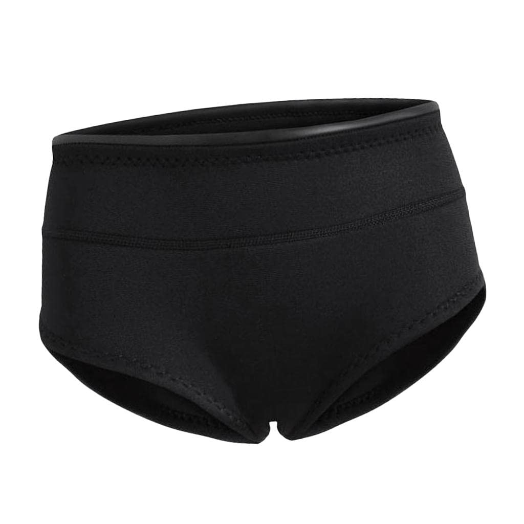 pistro Damen-Neoprenanzug, 1,5 mm, Neopren, Tauchen, Schnorchel, Unterwäsche, kurze Hose, flach, Schwarz, Größe L
