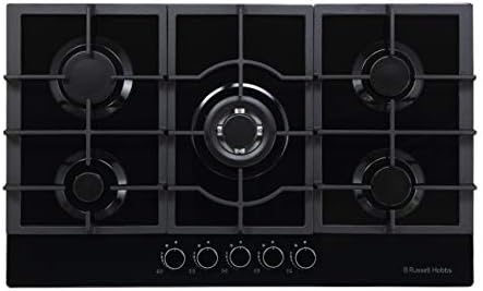 Russell Hobbs RH86GH702DS 5 Burner Gas Hob, Black