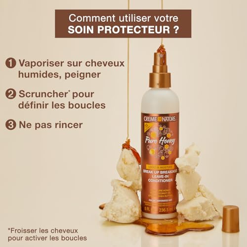 Creme of Nature Pure Honey Soin Protecteur Hydratant Sans Rinçage 236,5 ml – vue 5