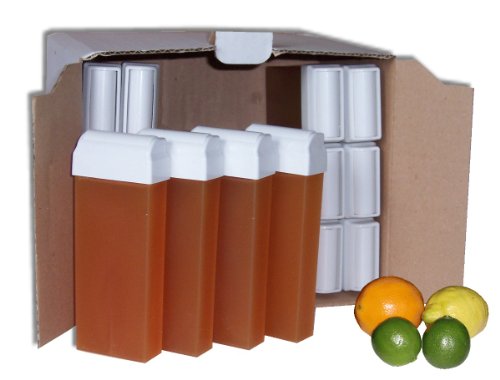 Storepil - 24 recharges 100 ml de cire à épiler - MIEL pour épilation, parfum agrumes