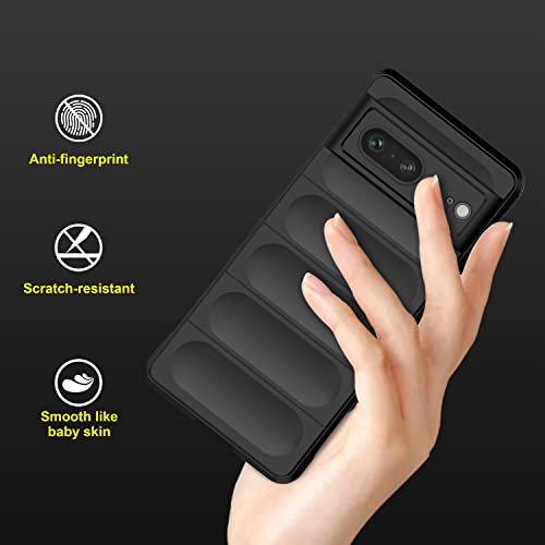 Image of Amazon Brand - Solimo Mobile Cover for Google Pixel 7 5G (Silicone Black)