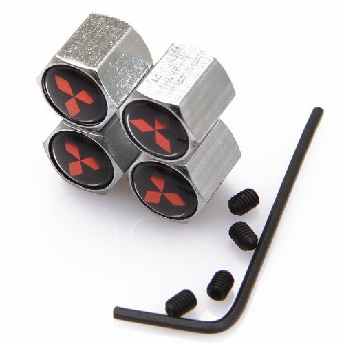 CzlpV Anti-theft Metal Car Wheel Tyre Tire Stem Air Valve Cap For Mitsubishi