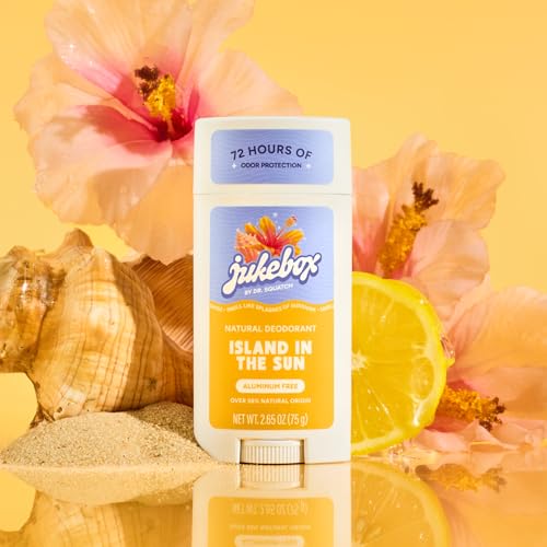 Jukebox Natural Women’s Deodorant – Aluminum Free, 72 Hour Odor Protection – Made with Arrowroot, Charcoal & Postbiotics – Island in the Sun, 2.65 oz - Thumbnail 6