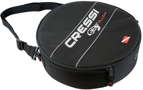 CRESSI ���M�����[�^�[ ���[�o�b�O ���a36 x 11 cm [ 360 REGULATOR BAG ] �t�H�[���p�b�h���� YKK�W�b�v ���M�����[�^�[�ƃI�N�g�p�X���[�� �u���b�N UB940000 �y���K�i�z