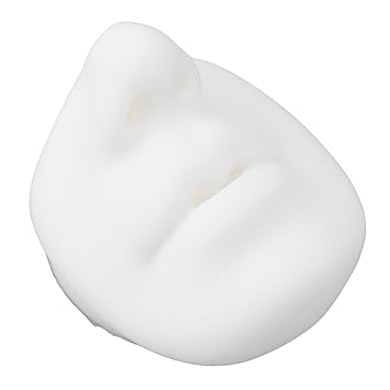 Yinhing Silicone Lip Nose Practice Model, Makeup Fake Skin, Ideal for Beginners in Lip Piercing Demonstration, Compact Size, Soft Silicone Material, Easy to Use, for Lip and Nose White
