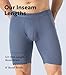 DAVID ARCHY Mens Underwear Boxer Briefs Breathable Soft Moisture-Wicking with Fly Underwear Long Leg 8