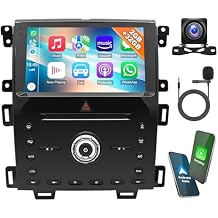 Android 13.0 Double Din Car Stereo for Ford Edge 2010-2015 9 Inch HD Touch Screen Car Audio Multimedia Receiver with Carplay Android Auto GPS Radio Navigation Bluetooth Camera2G+32G