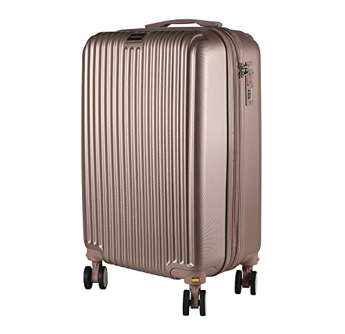 Mala de Bordo em ABS Com 4 Rodas 360 - AeroMalas Espanha (Rose)