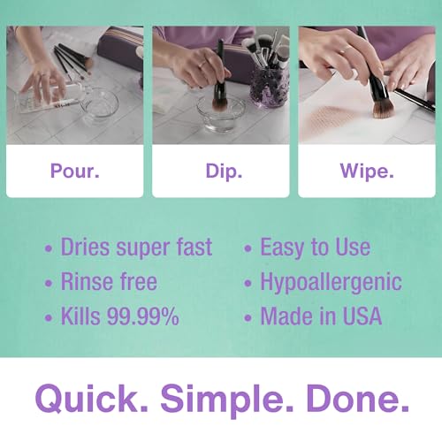 Felix Professional FP Makeup Brush Cleaner - Deep Clean Rinse Free Quick Dry - Ideal For Cleaning And Odorizing Natural And Synthetic Make-Up Brushes thumb #2