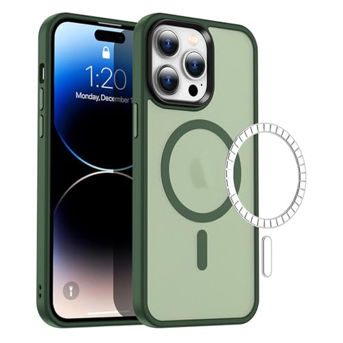 Coque mate magnétique premium violet foncé pour iPhone 14 Pro Max