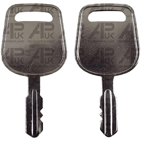 APUK 2x Ignition Switch Keys Replacement for John Deere Ride On Cub Cadet Delat Poulan Lawn Mower Cover
