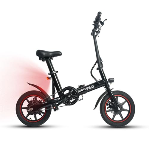 YOBACARID 14" Bici Elettrica Pieghevole, 36V 6.0AH Batteria 250W Motore,
