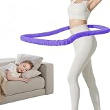 HNSYDZSW Infinity Hoop, Weighted Hula Hoop, Hula Hoops for Adults, Weighted Hula Hoops for Women - Spring Weighted Design Burns Fat,No Noise and No Meat Clipping (purple)
