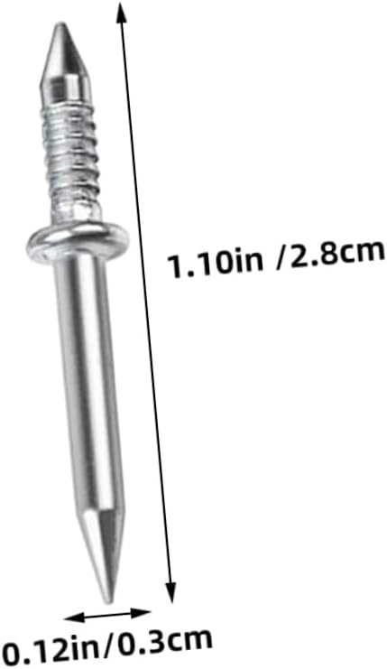 ULDIGI 1set Double-Headed Picture Nails Sleeves Heavy Duty Invisible Skirting Thread Nails for Seamless Baseboard Installation Sleeves