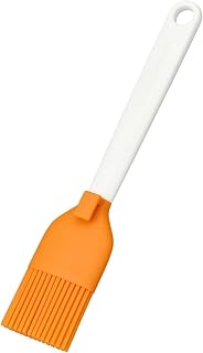 Silicone Brush, Length: 19 cm, Synthetic Material/Silicone, Orange/White, Functional Form, 1023614