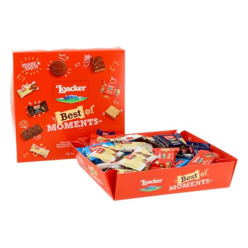 Loacker Best of Moments Variety Pack - Selection of Best Premium Wafer and Chocolate Specialties and Chocolates from Italy, Variety of Flavors - Party Gift Box of 44 Individually Wrapped Wafers - Thumbnail 2