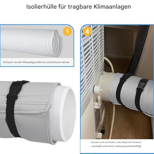 Isolation pour tuyau de climatisation contre la chaleur extérieure - 5