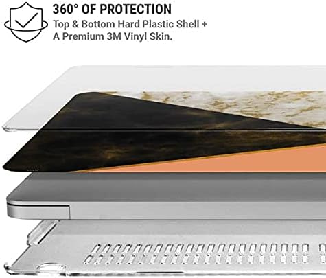 Skinit Case + Skin Compatible with MacBook Air 13in M1 (2021) Originally Designed Colored Marble Design