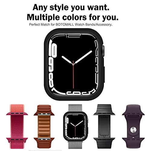 BOTOMALL Compatible with Apple Watch Bumper Case 45mm Series 9/8/7 Soft Flexible TPU Thin Lightweight Protective Cover for iWatch [NO Front Screen Protector] by BOTOMALL - Image 8