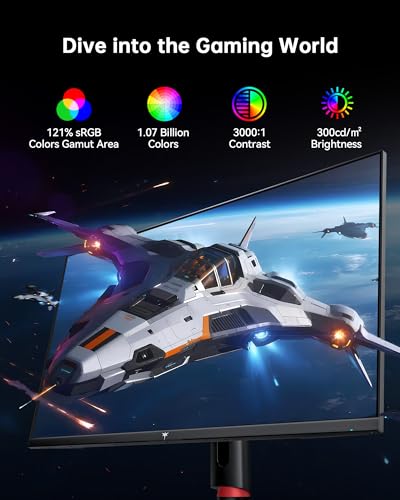 Image of KTC 32 Inch 4K Gaming Monitor, 165Hz UHD (3840x2160P) Fast IPS Screen, 1ms (MPRT), Adaptive Sync, 3000:1 Contrast,121% sRGB,HDMI 2.1 Display Port 1.4, Tilt /Height Adjustment, VESA Mount, H32P22P