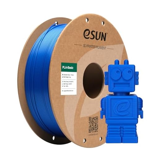eSUN PLA Basic Filament 1.75mm, 3D Printer Filament High Speed PLA for Fast Printing, 1KG Spool (2.2 LBS) 3D Printing Filament for High Speed 3D Printers, Blue