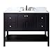 Virtu USA ES-30048-WMSQ-ES-NM Winterfell Bathroom Vanity, 48 inches, Dark Espresso